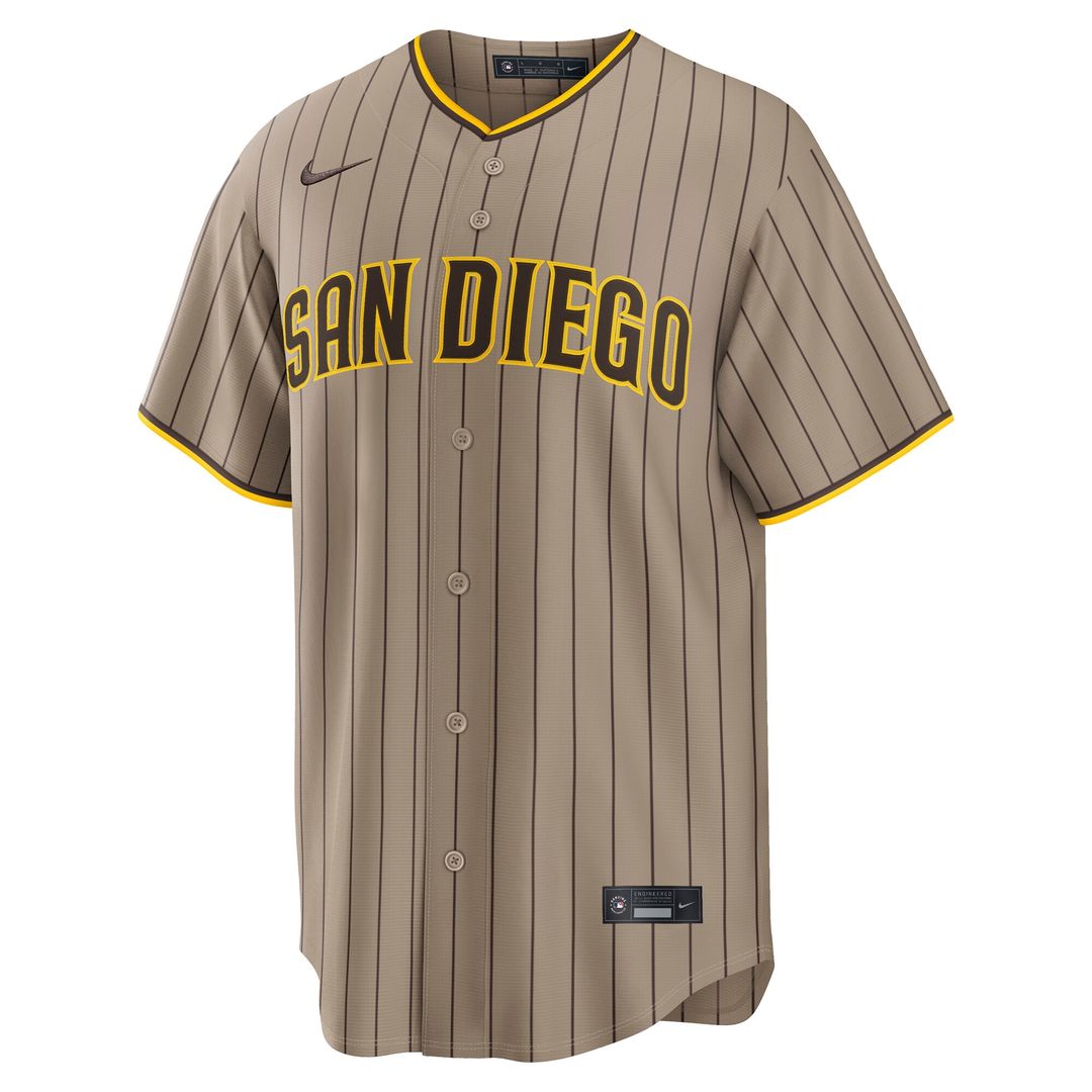 San Diego Padres Nike Alternate Replica Jersey - Sand