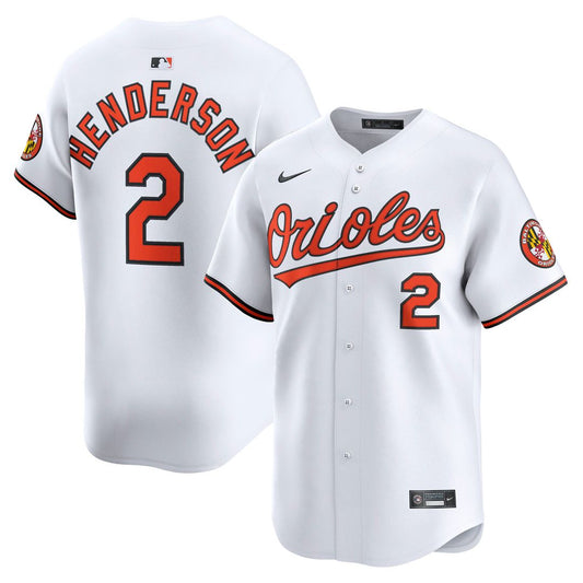 Gunnar Henderson Baltimore Orioles Nike Home Limited Player Jersey - White