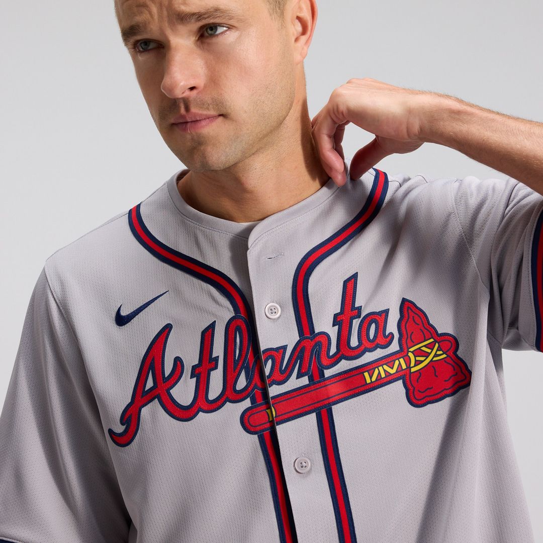 Ozzie Albies Atlanta Braves Nike Road Limited Player Jersey - Gray