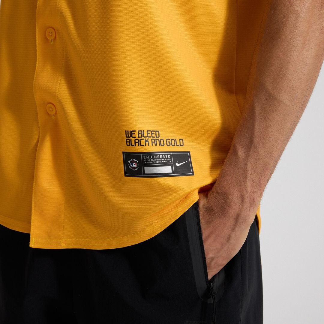 Pittsburgh Pirates Nike City Connect Replica Jersey - Gold