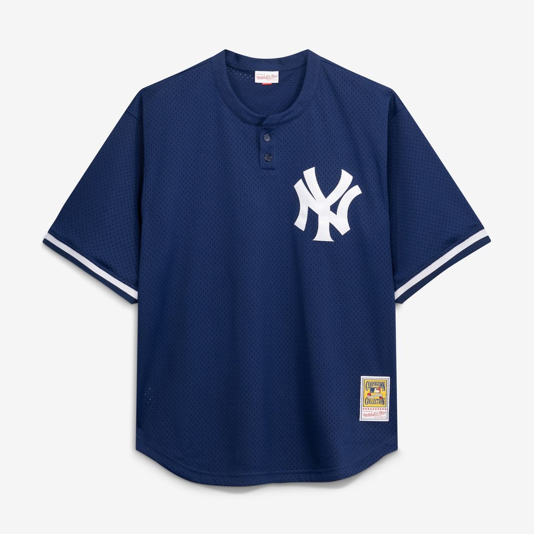 Don Mattingly New York Yankees Mitchell & Ness Cooperstown Collection Big & Tall Mesh Batting Practice Jersey - Navy