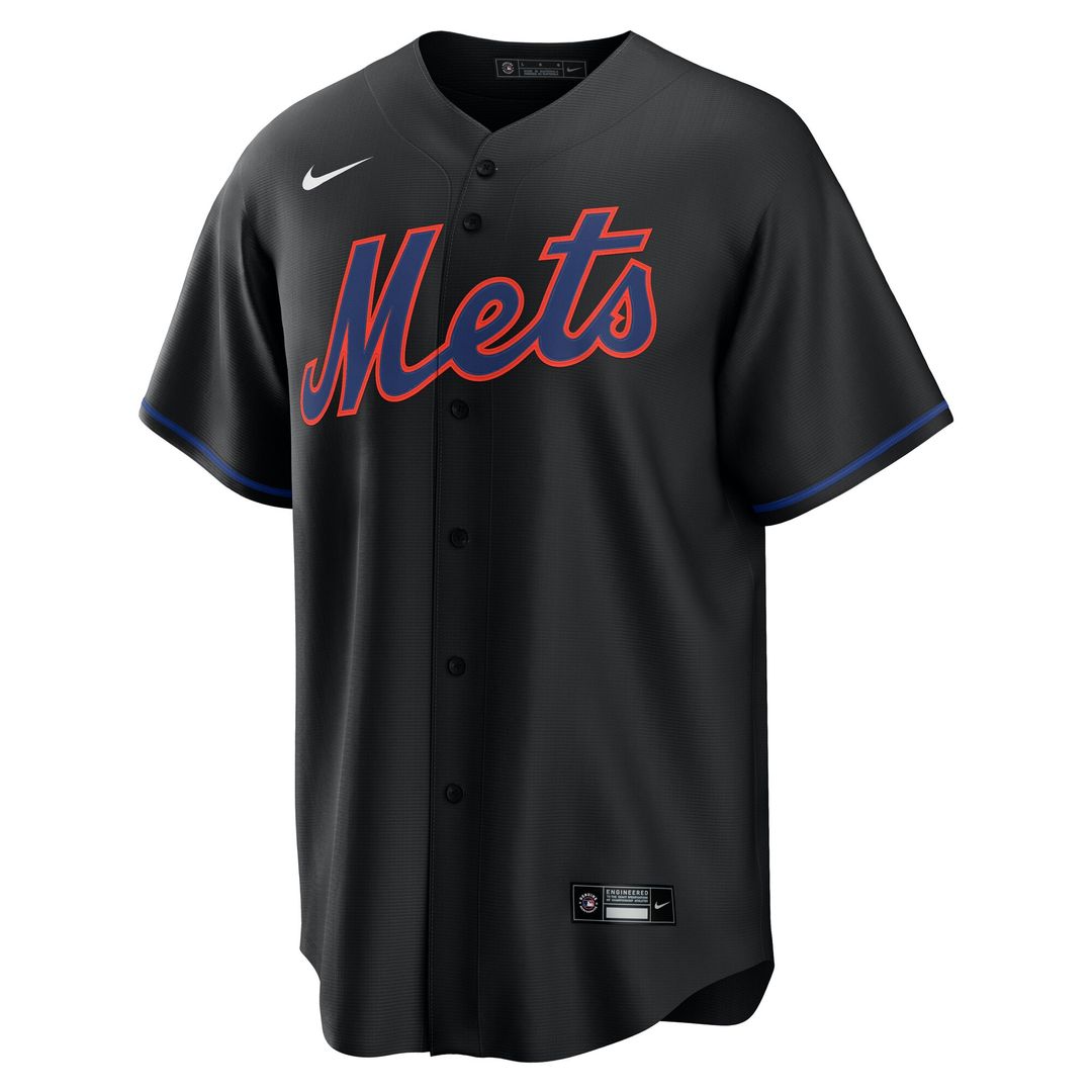 Francisco Lindor New York Mets Nike Alternate Replica Jersey - Black