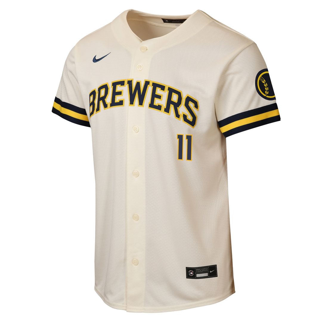 Jackson Chourio Milwaukee Brewers Nike Youth Road Stadium Jersey - Powder Blue