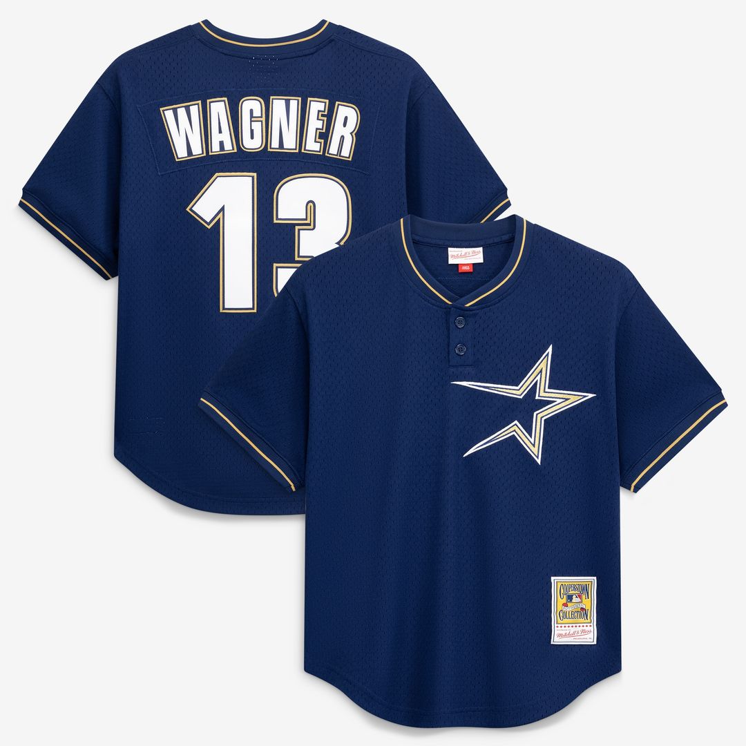 Billy Wagner Houston Astros Mitchell & Ness Authentic Batting Practice Jersey - Navy