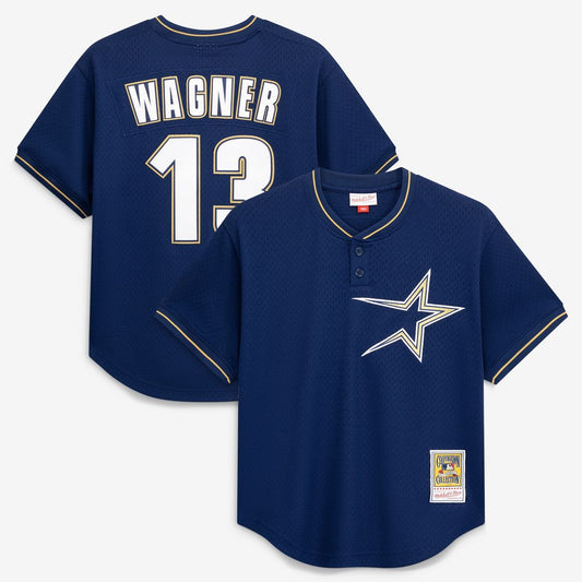 Billy Wagner Houston Astros Mitchell & Ness Authentic Batting Practice Jersey - Navy