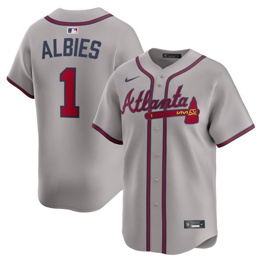 Ozzie Albies Atlanta Braves Nike Road Limited Player Jersey - Gray