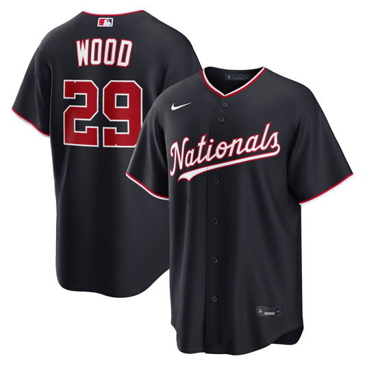 James Wood Washington Nationals Nike Alternate Replica Jersey - Navy