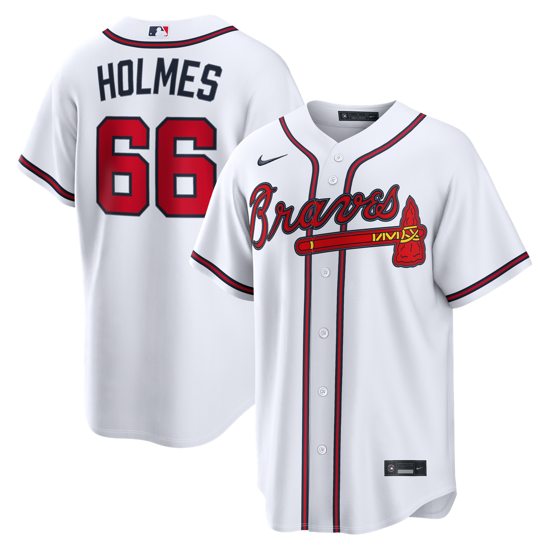 Grant Holmes Atlanta Braves Nike Home Replica Jersey - White
