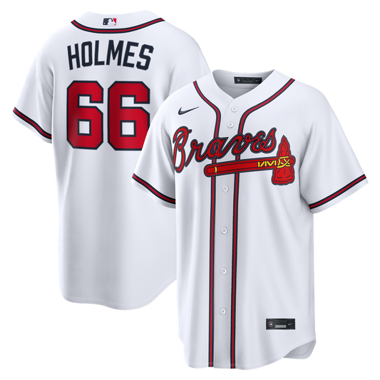 Grant Holmes Atlanta Braves Nike Home Replica Jersey - White