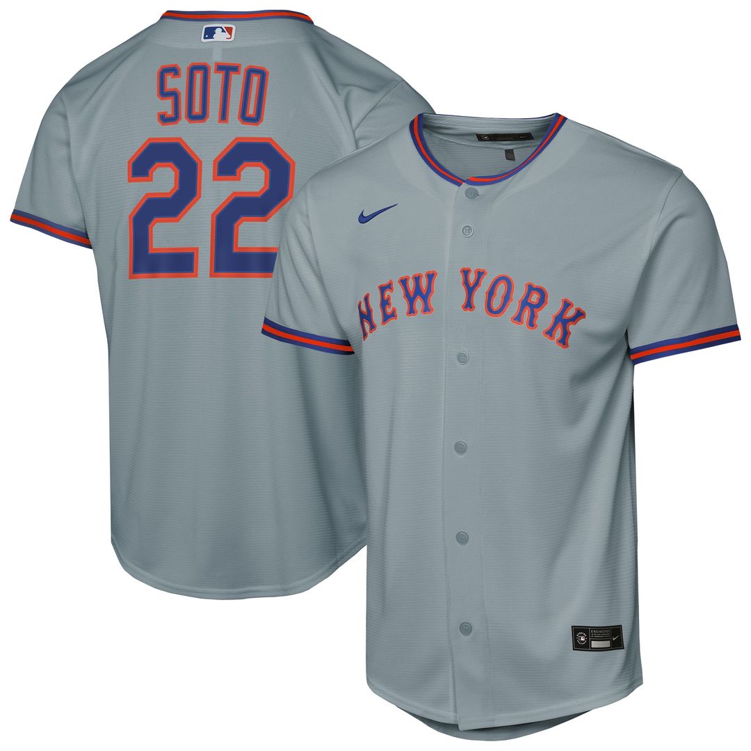 Juan Soto New York Mets Nike Youth Road Replica Jersey - Gray