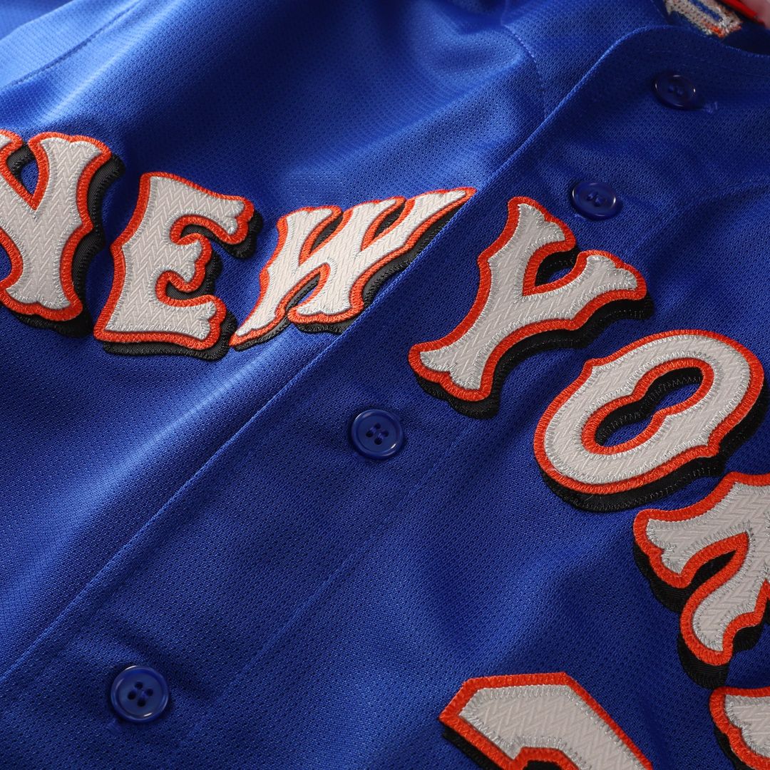 Mike Piazza New York Mets Mitchell & Ness Cooperstown Collection Mesh Batting Practice Button-Up Jersey - Orange