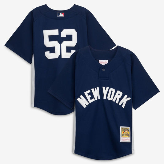 Mitchell & Ness CC Sabathia New York Yankees Youth Navy Mesh Batting Practice Jersey