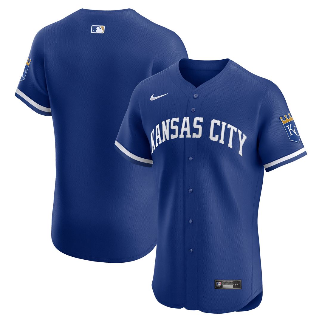 Kansas City Royals Nike Home Elite Jersey - White