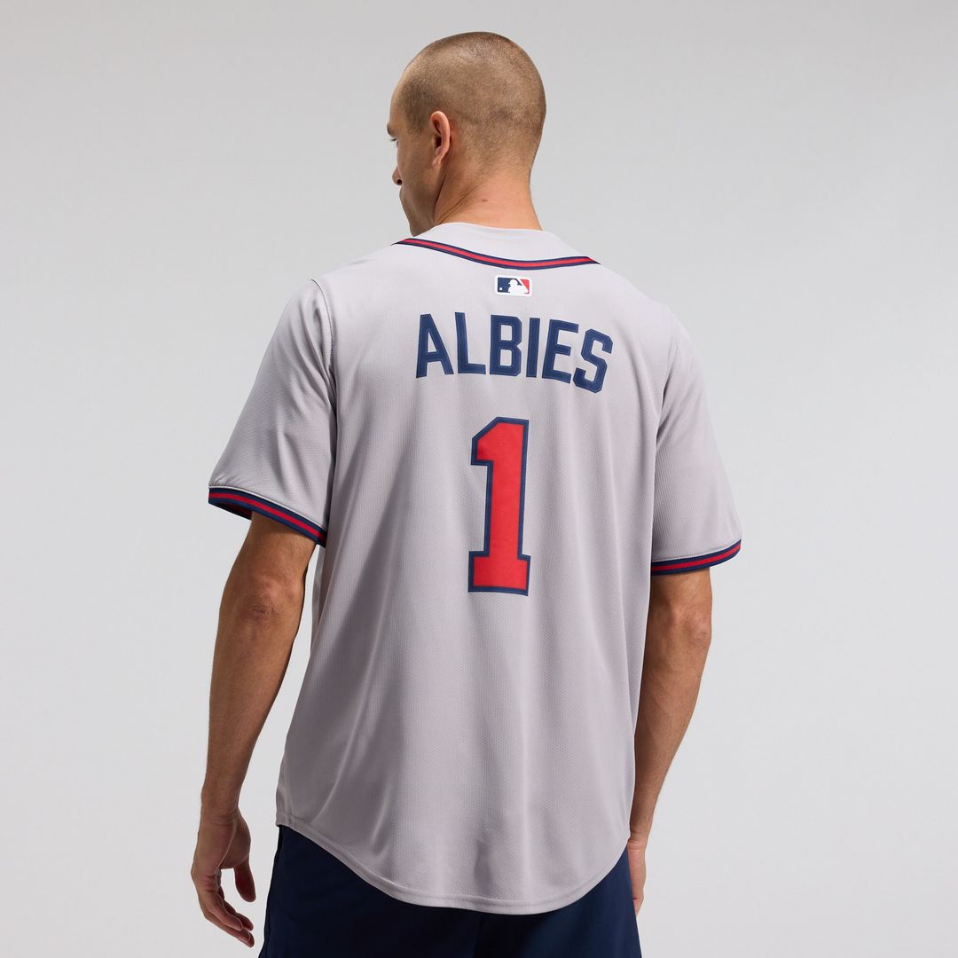 Ozzie Albies Atlanta Braves Nike Road Limited Player Jersey - Gray