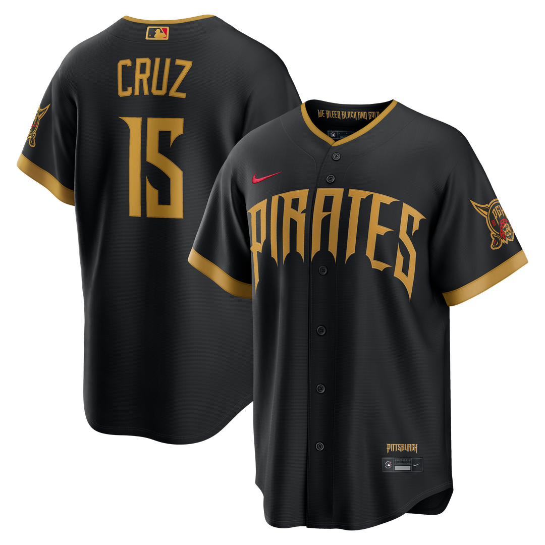 Oneil Cruz Pittsburgh Pirates Nike 2026 City Connect Stadium Jersey - Black