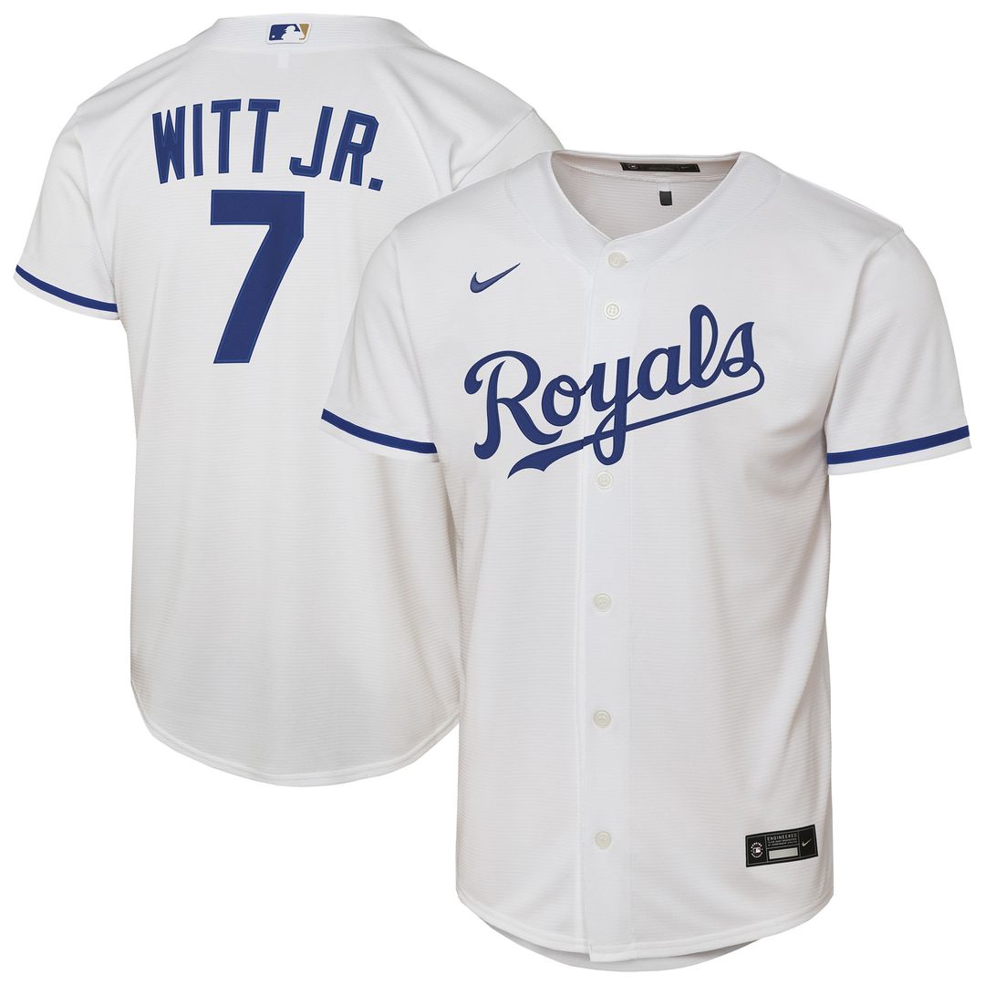 Bobby Witt Jr. Kansas City Royals Nike Youth Home Replica Player Jersey - White
