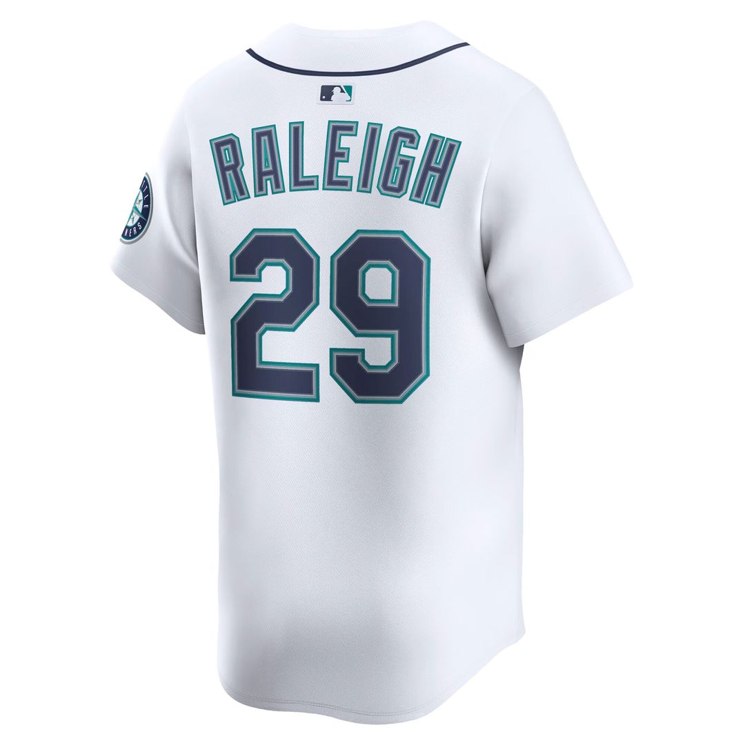 Cal Raleigh Seattle Mariners Nike Home Limited Player Jersey - White