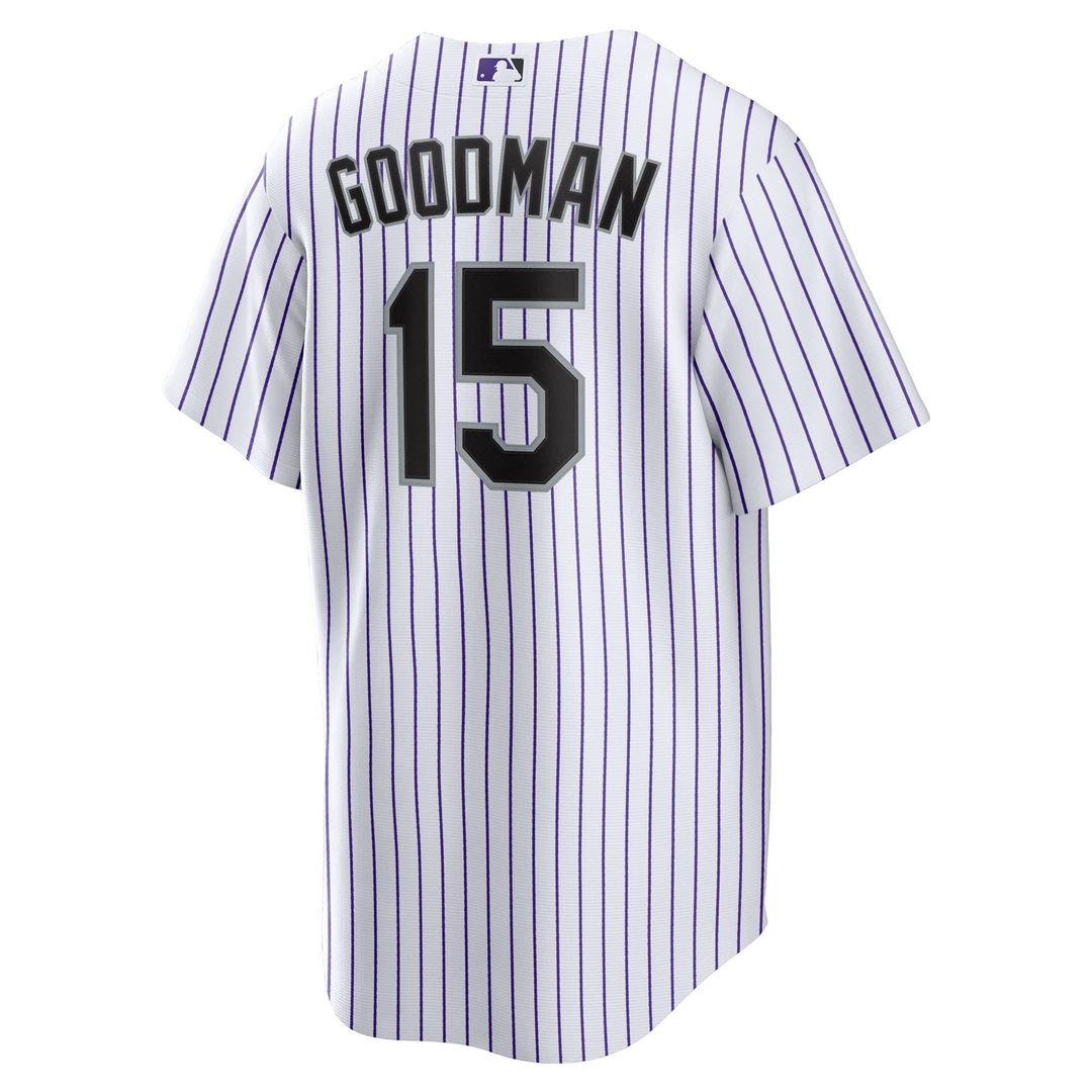 Hunter Goodman Colorado Rockies Nike Home Replica Jersey - White