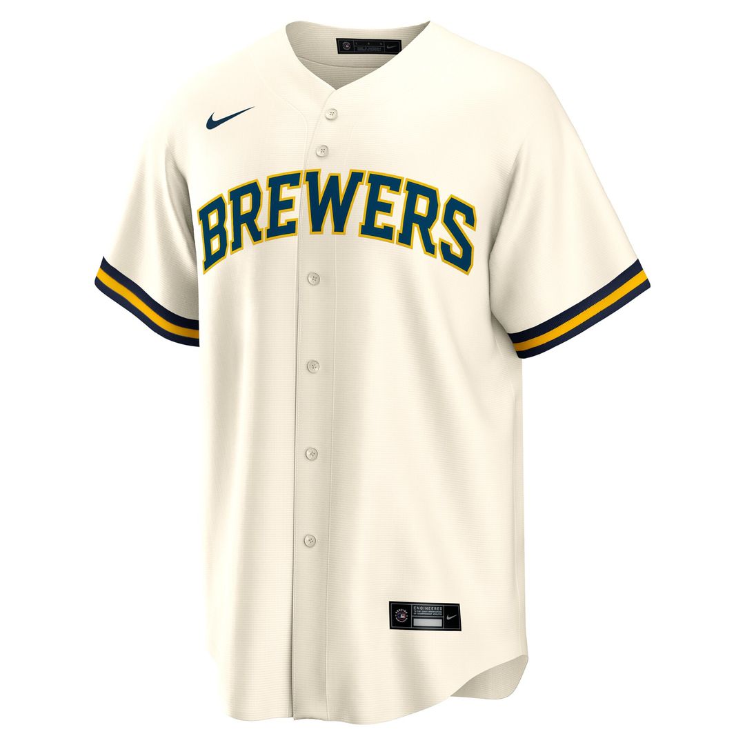 Joey Ortiz Milwaukee Brewers Nike Home Replica Jersey - White