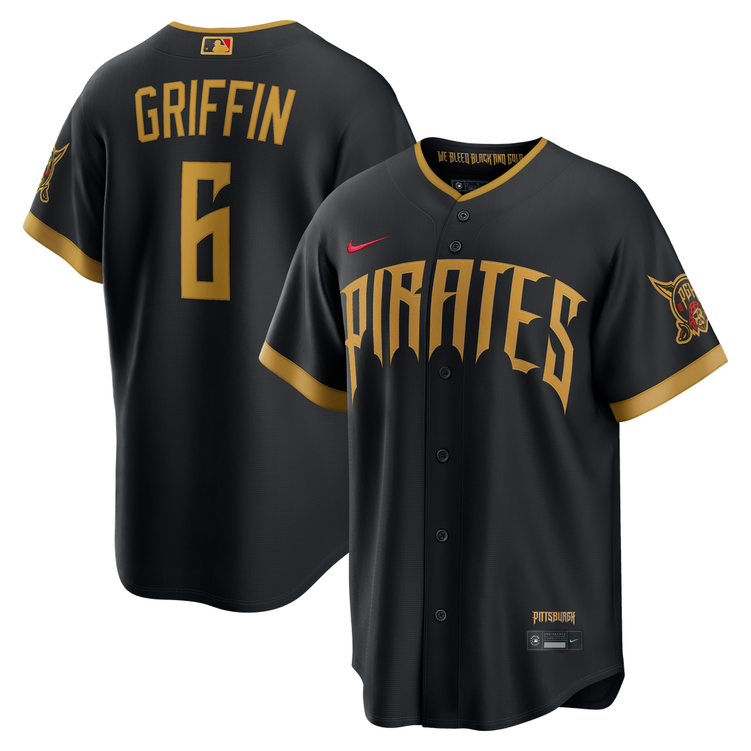 Konnor Griffin Pittsburgh Pirates Nike 2026 City Connect Stadium Jersey - Black