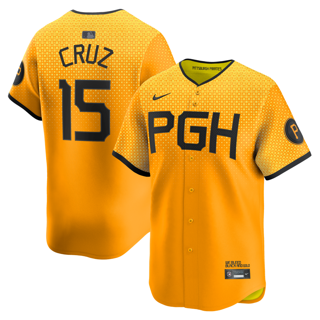 Oneil Cruz Pittsburgh Pirates Nike City Connect Limited Jersey - Gold
