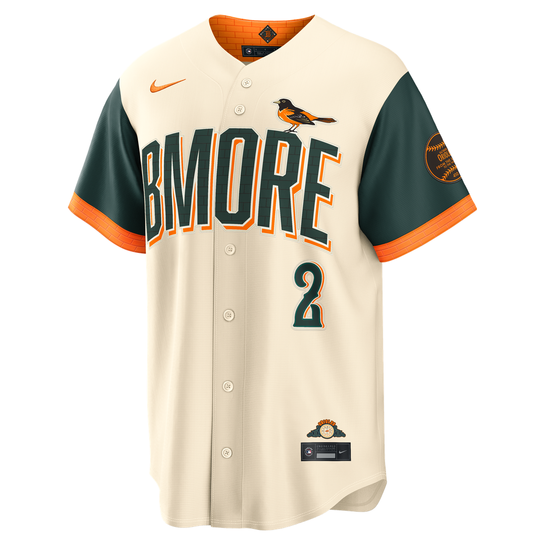 Gunnar Henderson Baltimore Orioles Nike 2026 City Connect Stadium Jersey - Cream