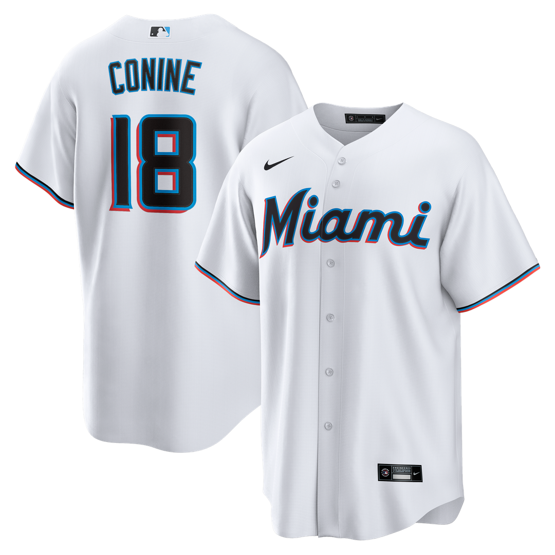 Griffin Conine Miami Marlins Nike Home Replica Jersey - White