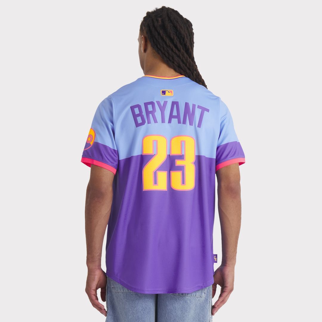 Kris Bryant Colorado Rockies Nike 2025 City Connect Limited Player Jersey - Purple/Light Blue