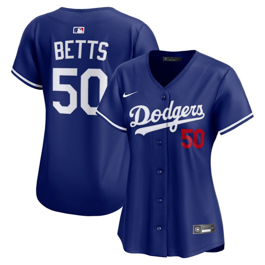 Mookie Betts Los Angeles Dodgers Nike Women's Alternate 2 Limited Player Jersey - Royal