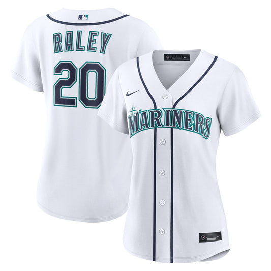 Luke Raley Seattle Mariners Nike Women's Home Replica Jersey - White