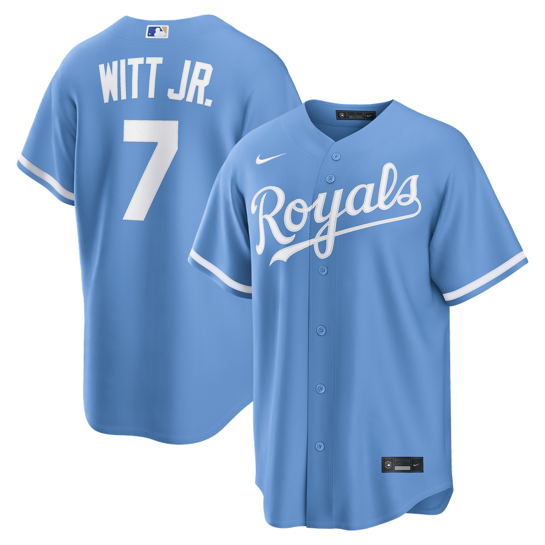 Bobby Witt Jr. Kansas City Royals Nike Alternate Replica Jersey - Light Blue