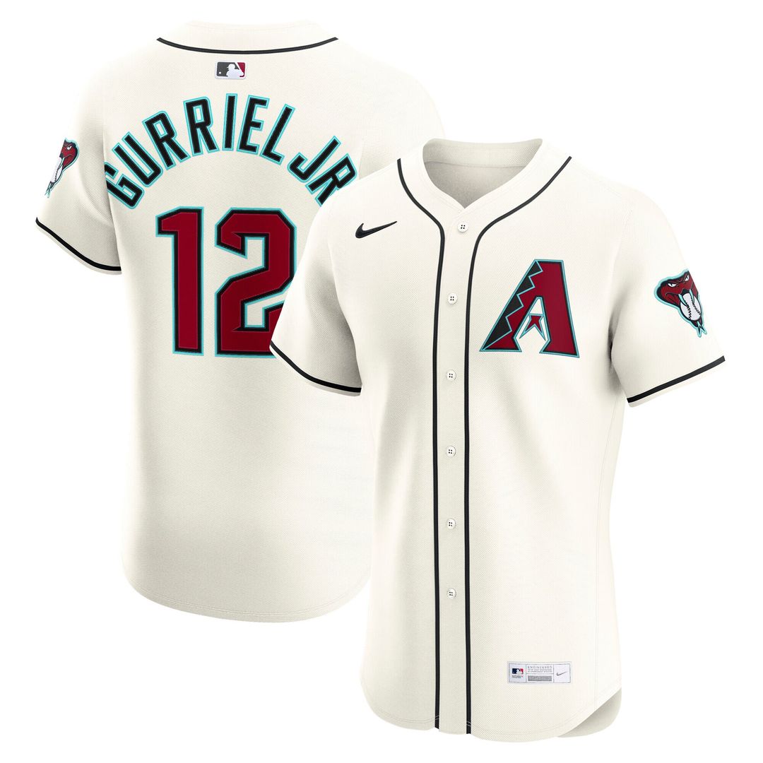 Lourdes Gurriel Jr. Arizona Diamondbacks Nike Home Elite Jersey - Cream