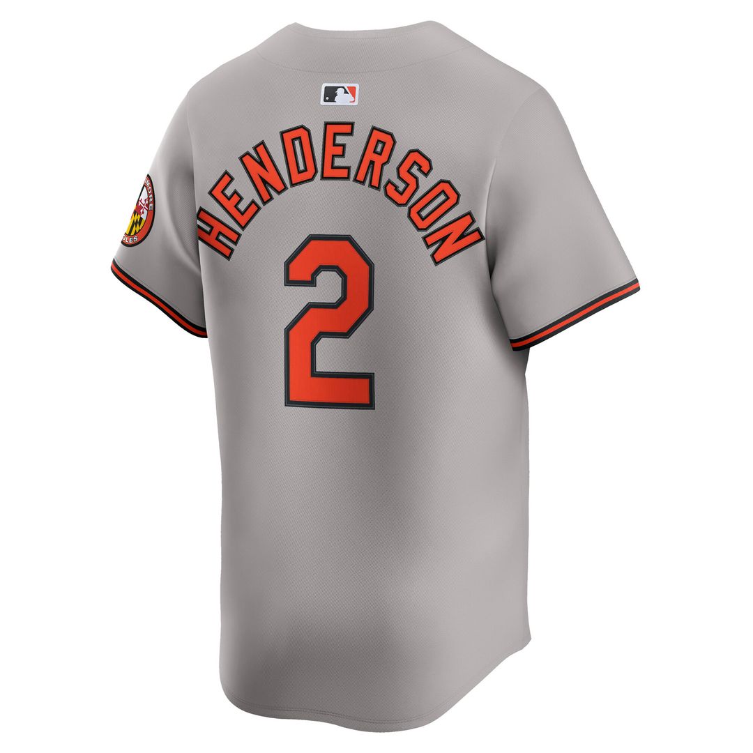 Gunnar Henderson Baltimore Orioles Nike Road Limited Player Jersey - Gray