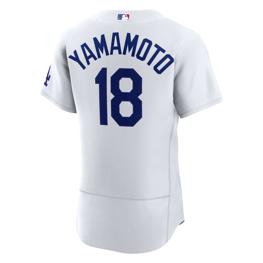 Yoshinobu Yamamoto Los Angeles Dodgers Nike Home Authentic Jersey - White