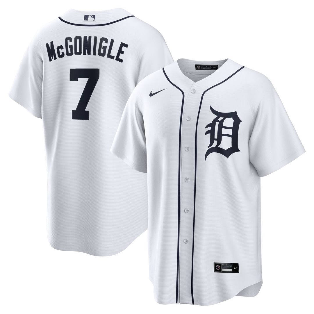 Kevin McGonigle Detroit Tigers Nike Home Replica Jersey - White