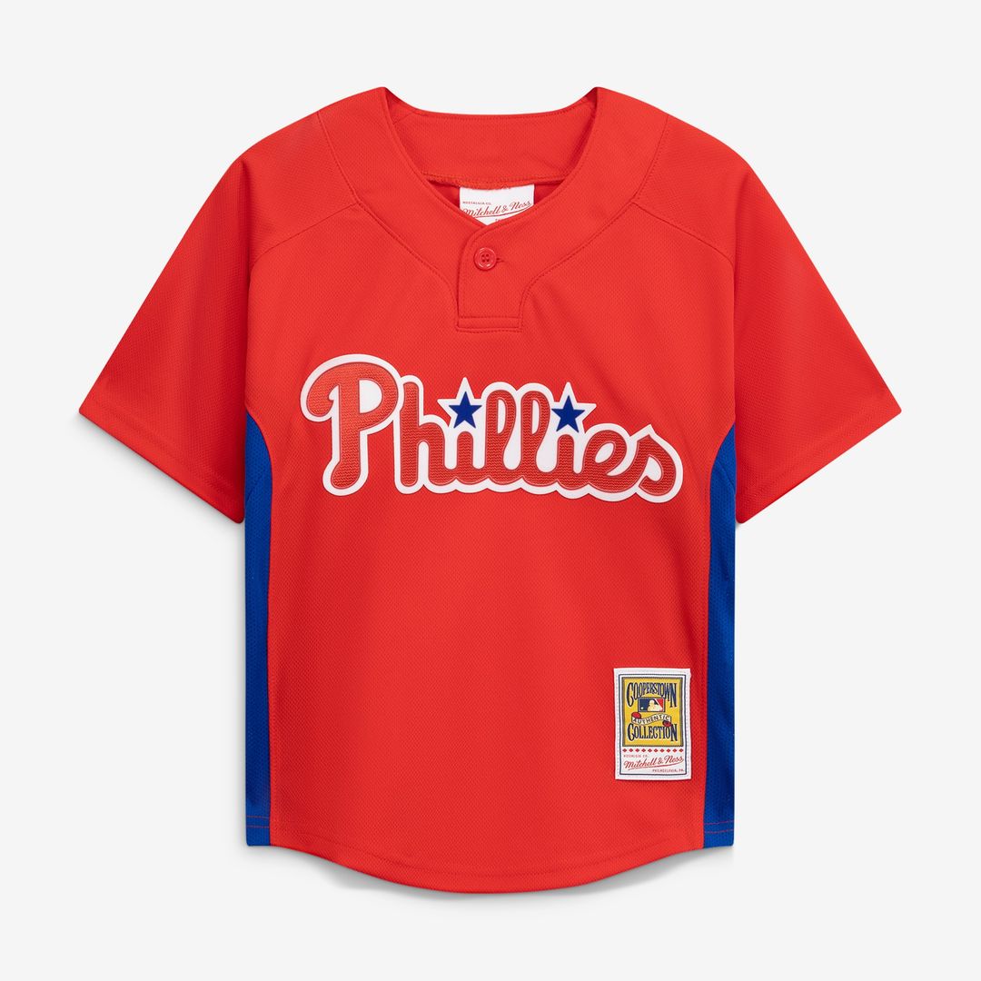 Roy Halladay Philadelphia Phillies Mitchell & Ness Toddler Cooperstown Collection Mesh Batting Practice Jersey - Red