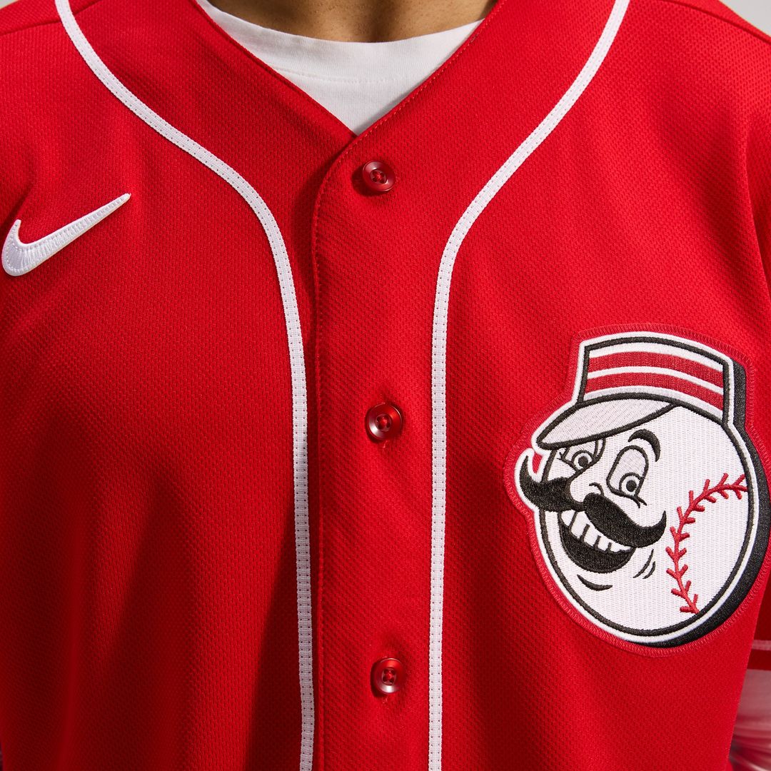 Cincinnati Reds Nike Alternate Authentic Team Logo Jersey - Scarlet