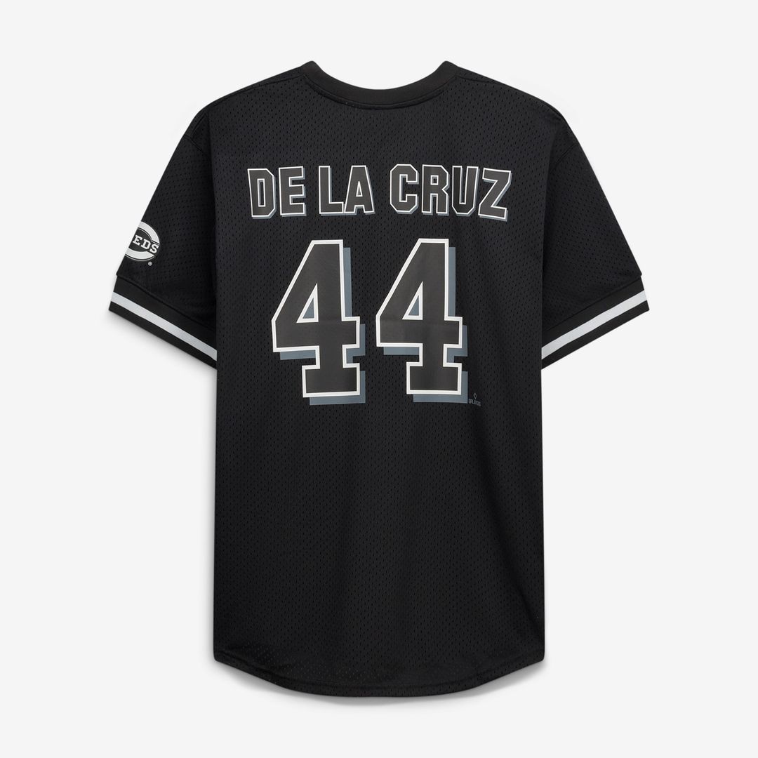 Elly De La Cruz Cincinnati Reds Fanatics Big & Tall Heavyweight Mesh Jersey - Black/White