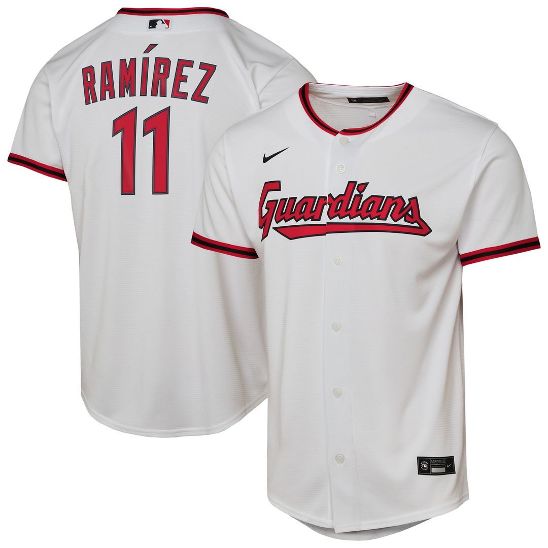 José Ramírez Cleveland Guardians Nike Youth Home Replica Player Jersey - White