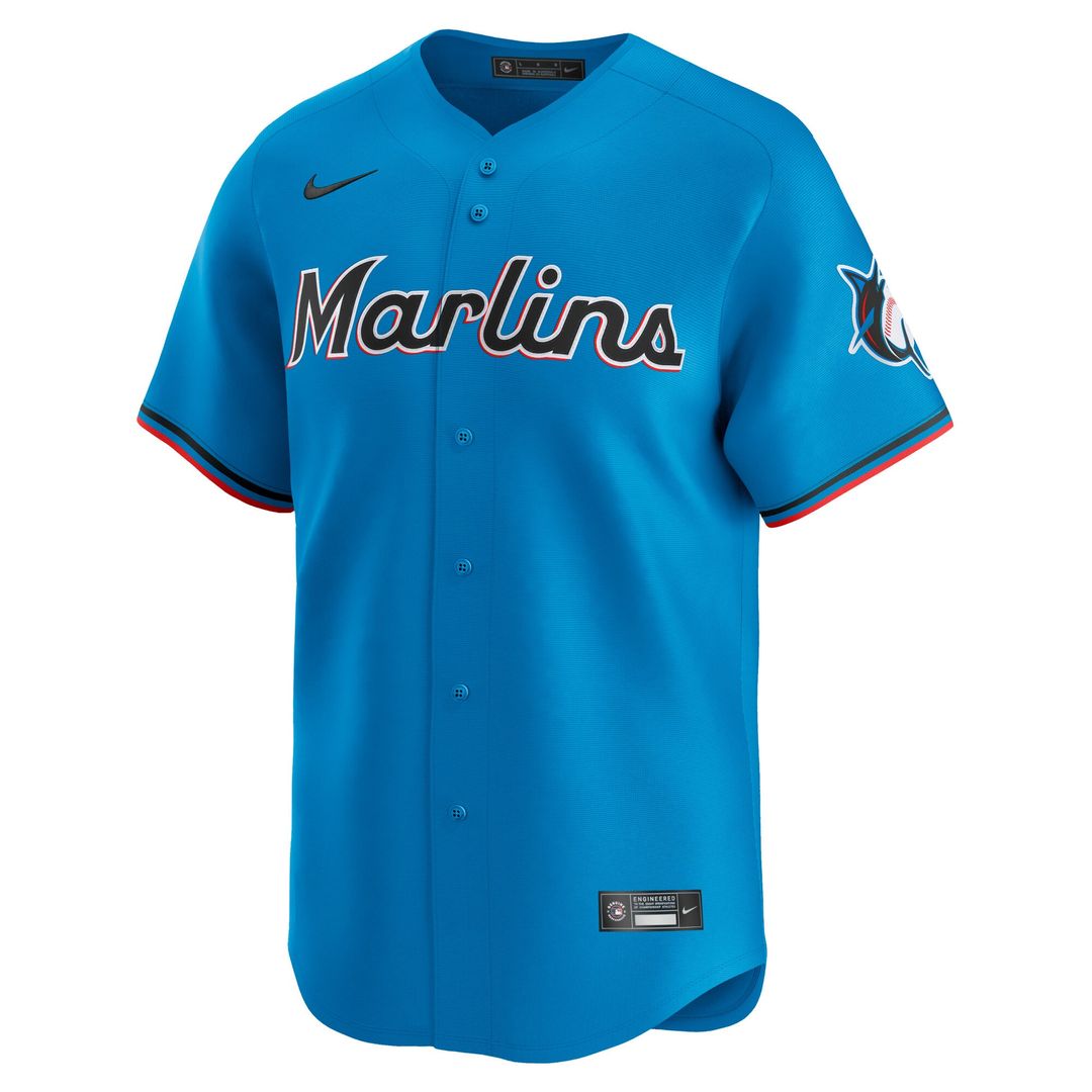 Miami Marlins Nike Limited Jersey - Blue