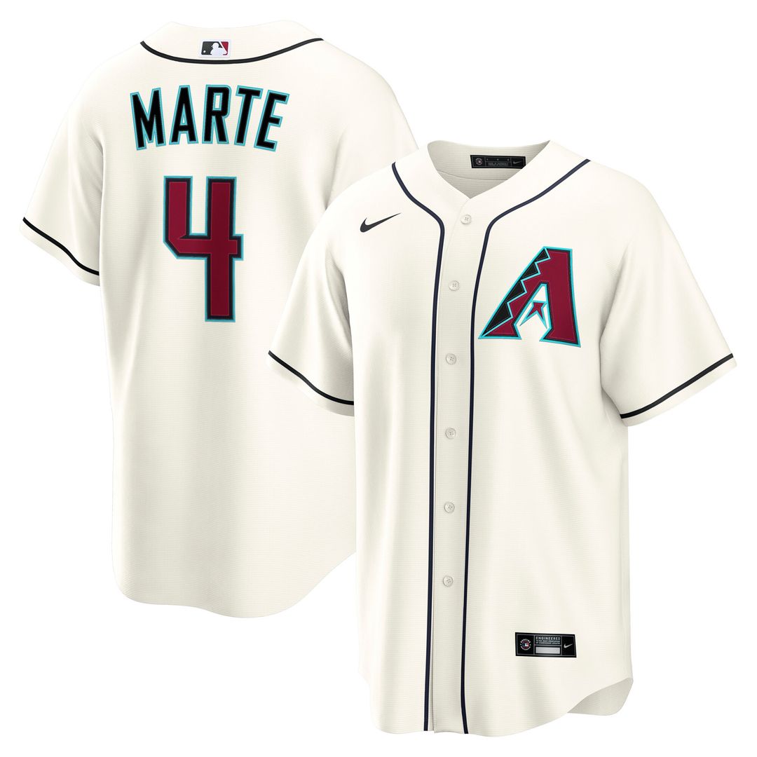 Ketel Marte Arizona Diamondbacks Nike Home Replica Jersey - Cream