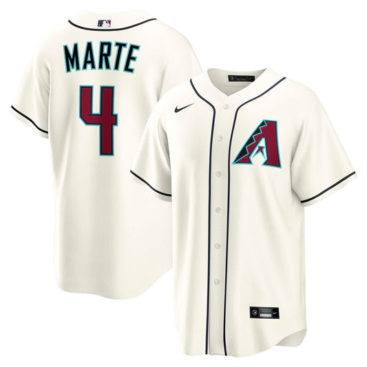 Ketel Marte Arizona Diamondbacks Nike Home Replica Jersey - Cream