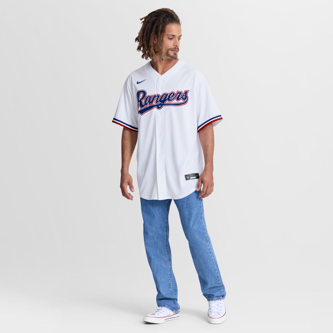 Wyatt Langford Texas Rangers Nike Home Replica Jersey - White