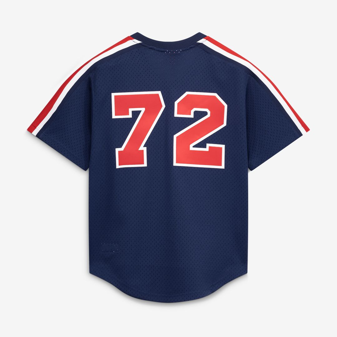 Carlton Fisk Chicago White Sox Mitchell & Ness Authentic Batting Practice Jersey - Navy