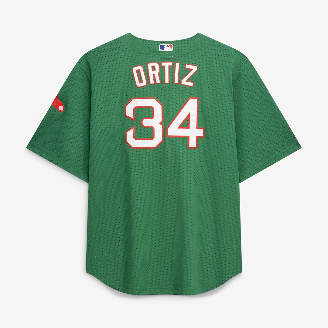 David Ortiz Boston Red Sox Mitchell & Ness Big & Tall Cooperstown Mesh Batting Practice Jersey - Red