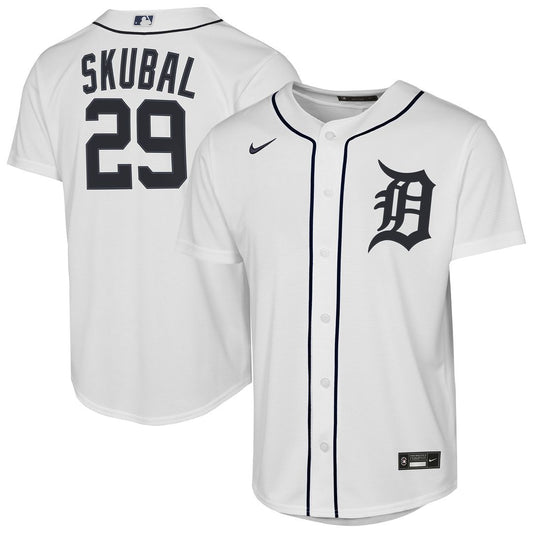 Tarik Skubal Detroit Tigers Nike Youth Home Replica Player Jersey - White