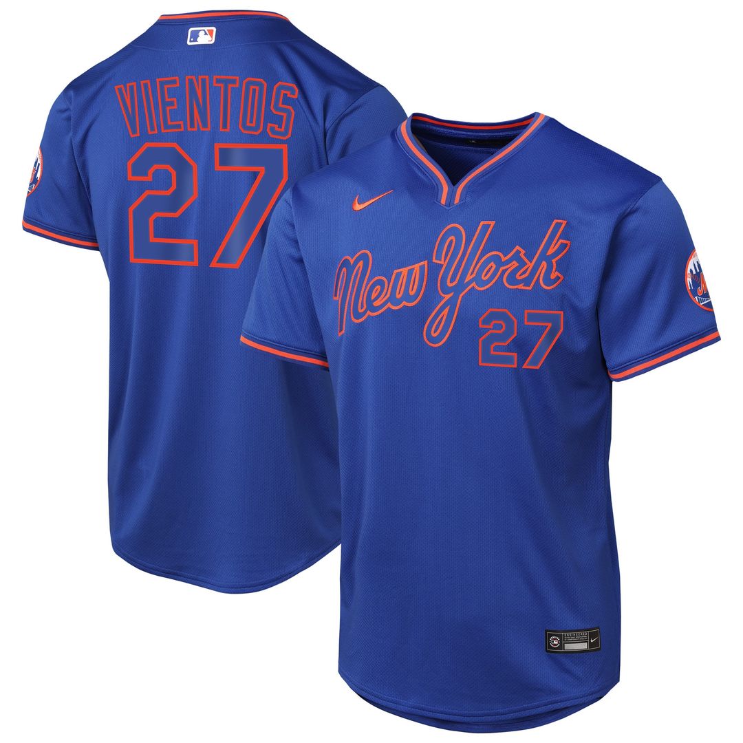 Mark Vientos New York Mets Nike Youth Alternate 2 Limited Jersey – Royal