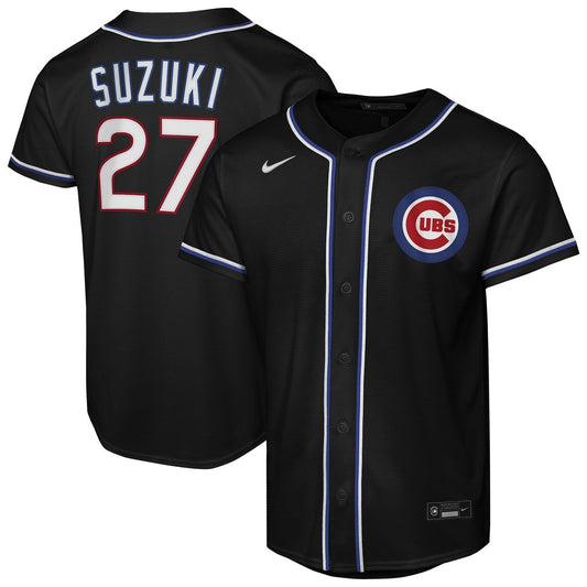 Seiya Suzuki Chicago Cubs Nike Youth Fashion Replica Player Jersey - Black