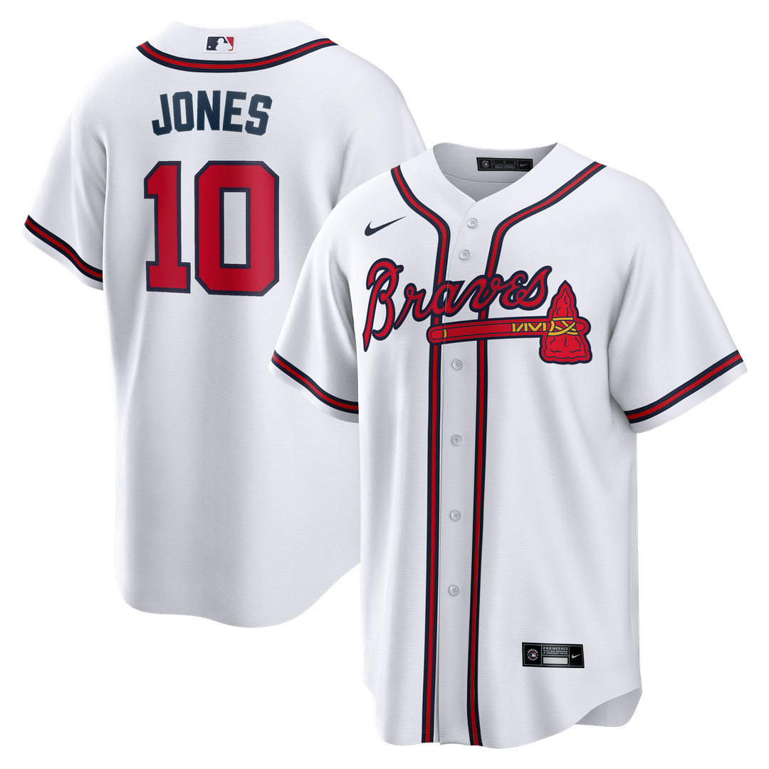 Chipper Jones Atlanta Braves Nike Home Retired Player Replica Jersey - White
