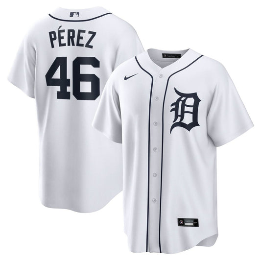 Wenceel Pérez Detroit Tigers Nike Home Replica Jersey - White